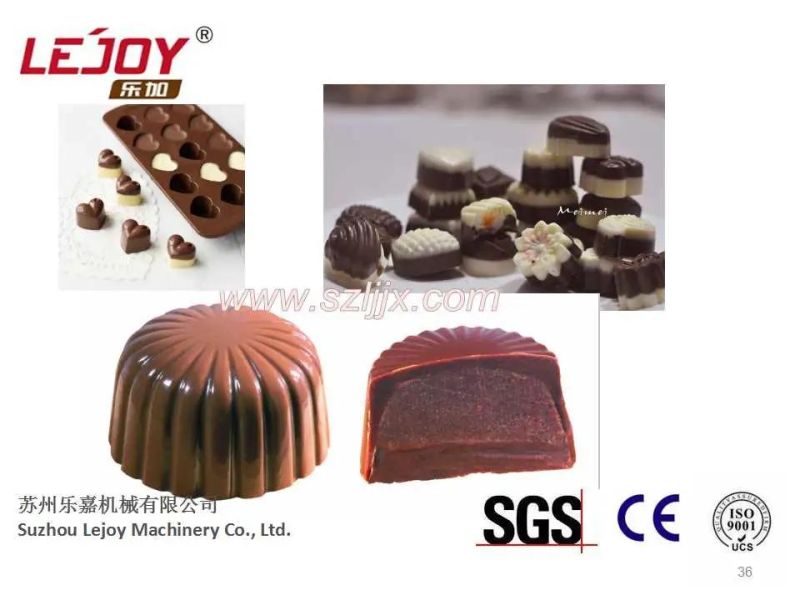 Chocolate Depositing Moulding Line Two Colours and Center Filling Machine