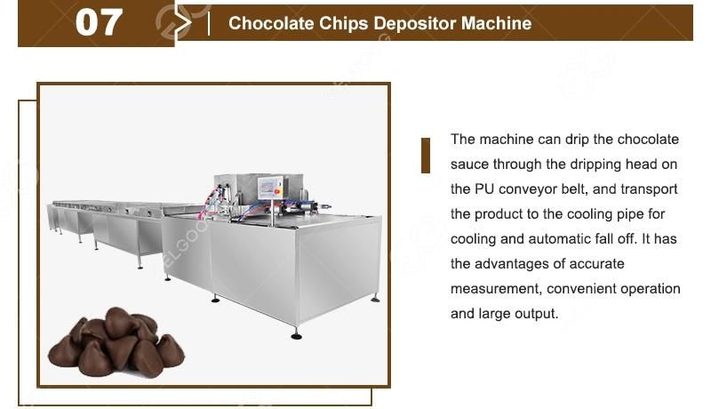 Small Automatic Candy and Chocolate Bean Making Machine Protein Bar Chocolate Production Line