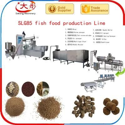 Floating Pet Fish Food Feed Pellet Making Extruder Machine