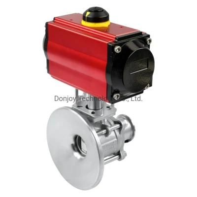 Us 3A Donjoy Sanitary Tank Bottom Ball Valve with Actuator