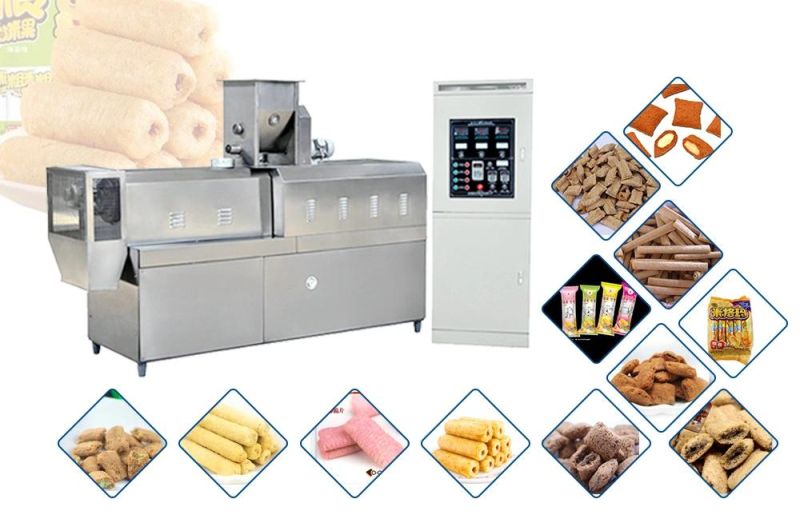 Automatic Corn Rice Cheese Ball Puff Snack Food Chocolate Corns Making Machine