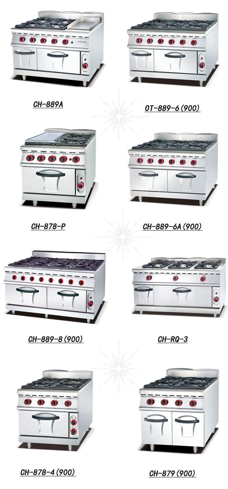 Cheering Commercial Gas Range with 4 Burner with & Gas Oven