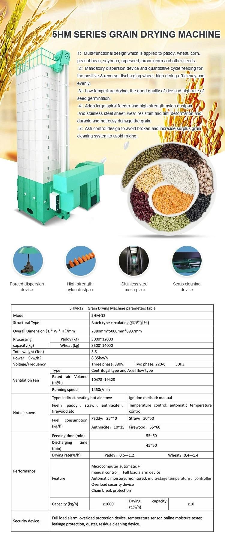 5hm-30 Rice Mill Auto Paddy Dryer Machinery for Food Machine