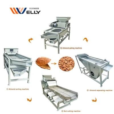 Low Price Almond Separator Sorting Chopping Peeling Machine