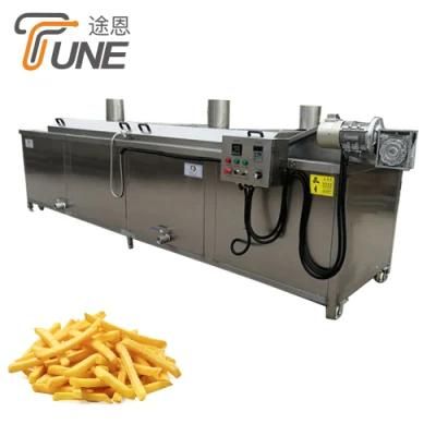 Commercial Automatic Gas Electric Onion Peanut Potato Chips Frying Machine Continuous Deep ...
