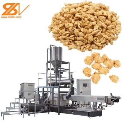 250kg/H Tvp Tsp Vegetable Meat Textured Soya Nugget Chunks Protein Making Extruder Machine