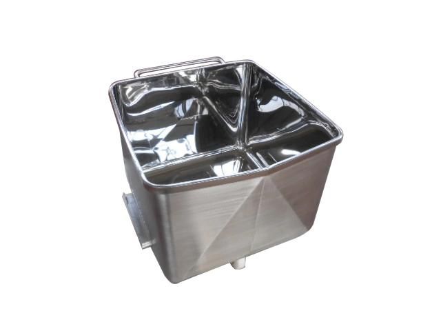 Movable Food Trolley 200L 304 Stainless Steel Meat Skip Car