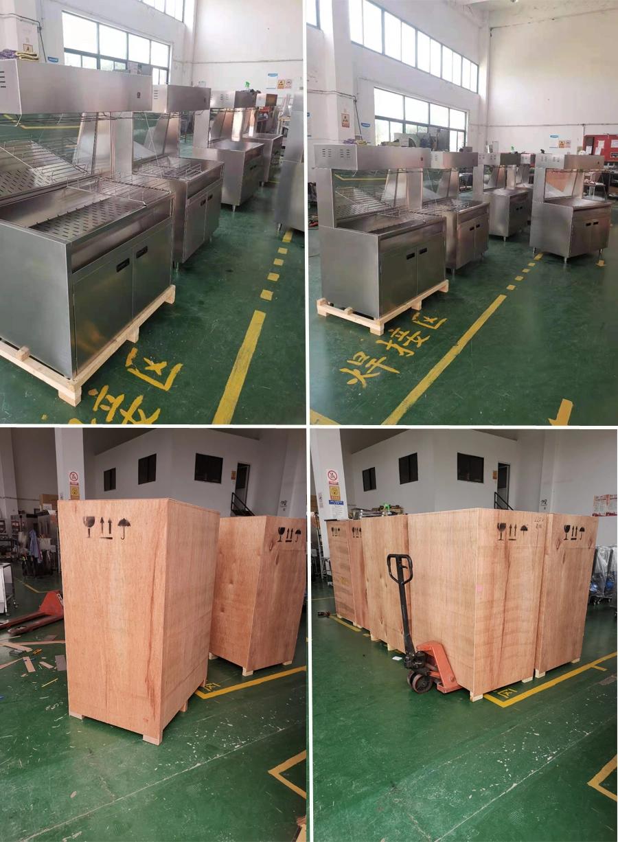 Potato Chips Display Worker for Foreign Workers/Chips Warmer Machine