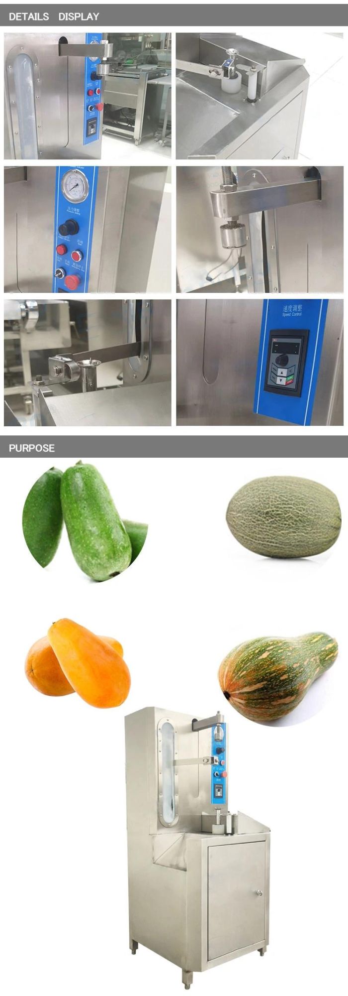 Single Head Melon and Fruit Peeler Pineapple Peeler Pineapple Peeler Can Be Matched with Pineapple Dicer and Slicer