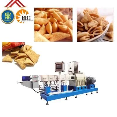 Jinan fried puffed food triangle processing making machinery price