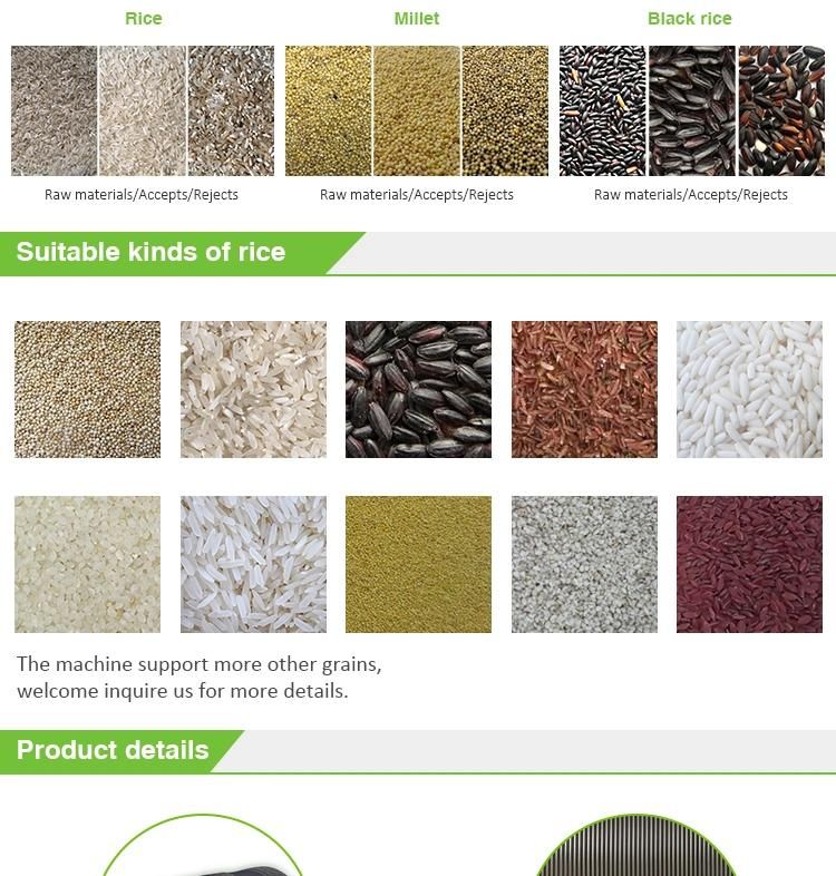 High Intelligent CCD Thai Rice Sorting Machine