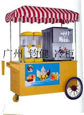 Juice Dispenser+Ice Cream Machine Workbench Combination Mobile Vehicle