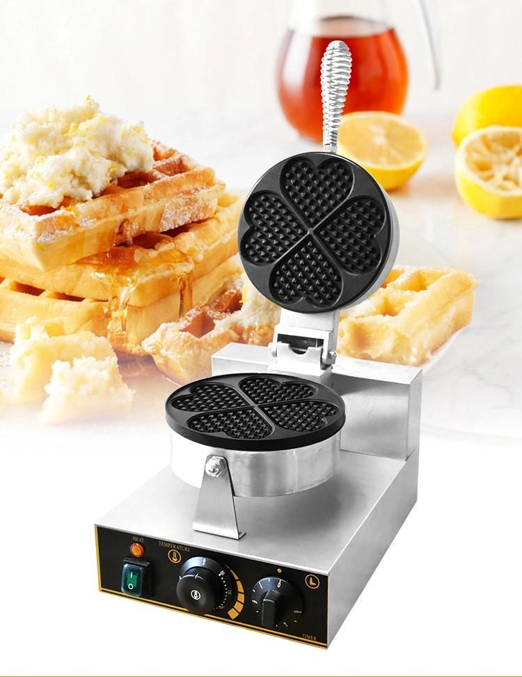 Commercial Waffle Baker Electric Heart-Shaped Waffle Maker