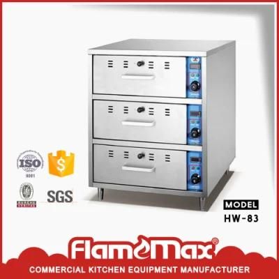 Stainless Steel 3-Drawer Food Warmer (HW-83)