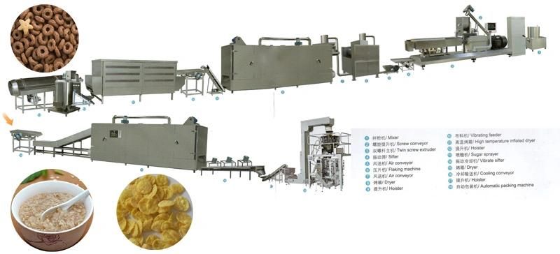 High Quality New Condition Small Scale Corn Flakes/Breakfast Cereal Making Machine