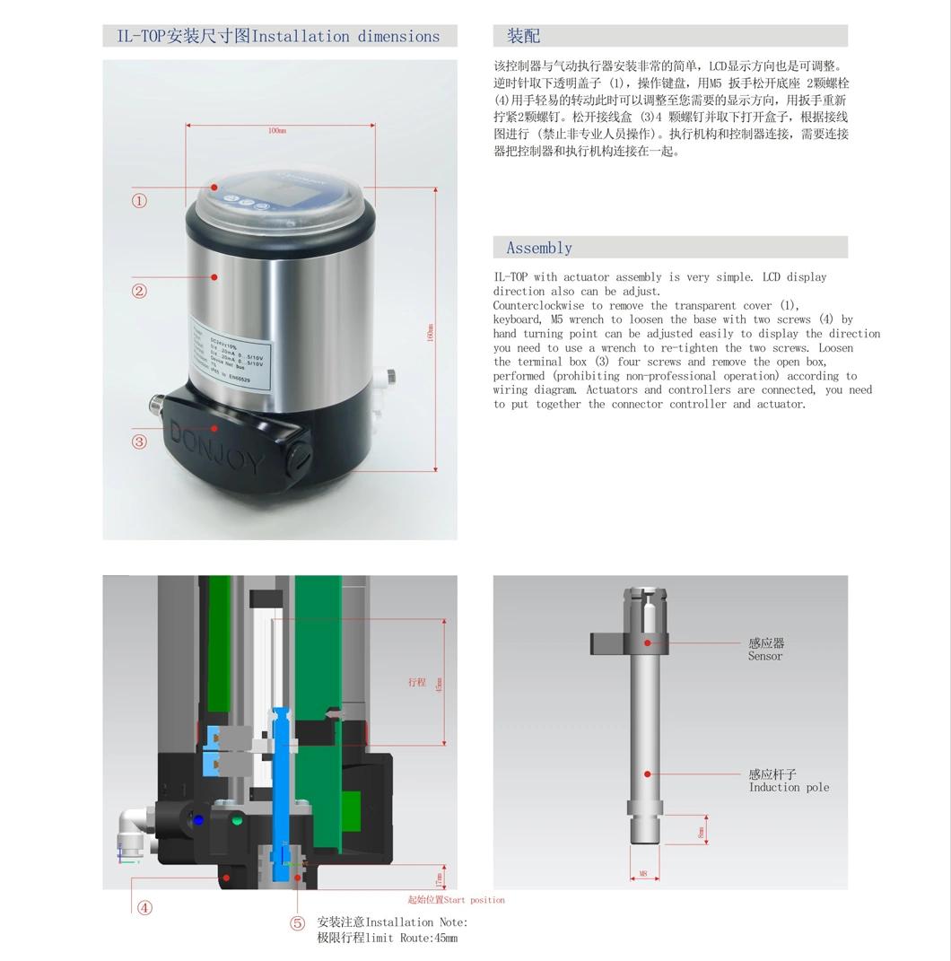 Atex Certified Ball Valve Electro-Pneumatic Positioner