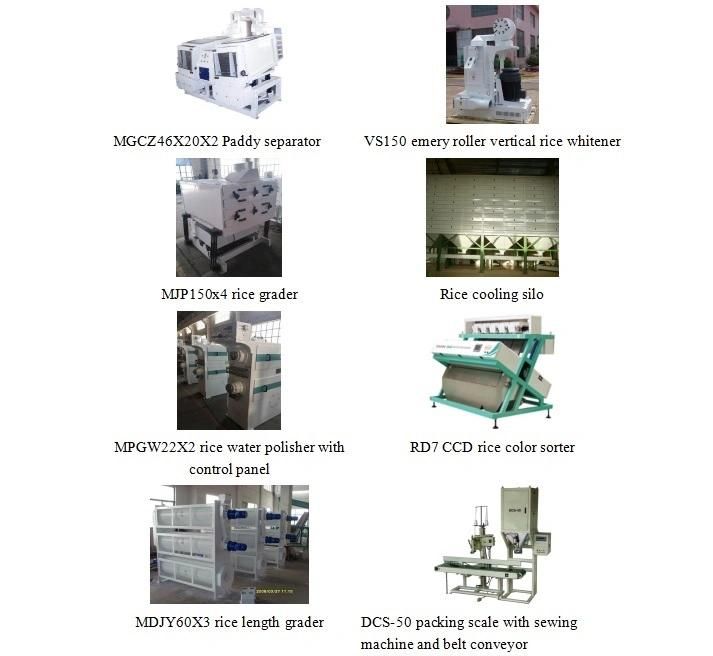18-500 Ton/ Day Complete Auto Rice Mill/Milling Machine
