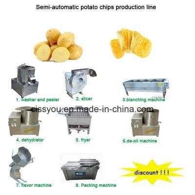 Gas Electrical Coal Heating Potato Chips Blanching Machine
