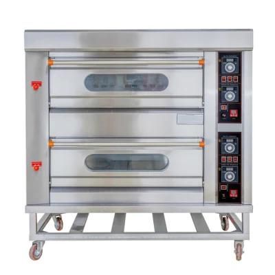 Gd Chubao Baking Equipment 2 Deck 4 Trays Gas Oven Kitchen Machine