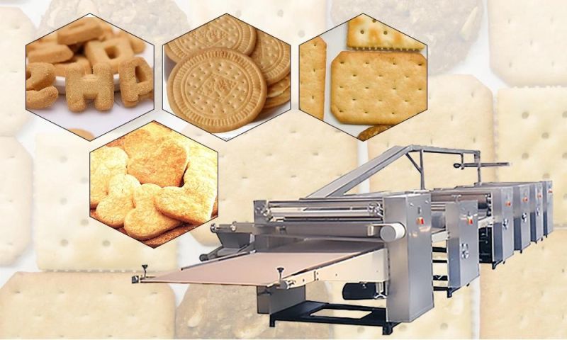 Industrial Biscuit Machine Biscuit Production Line Soft and Hard Biscuit Making Equipment with High Quality