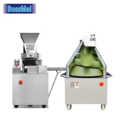 Commercial Kitchen Continuous Dough Divider and Conical Rounder for Bakery