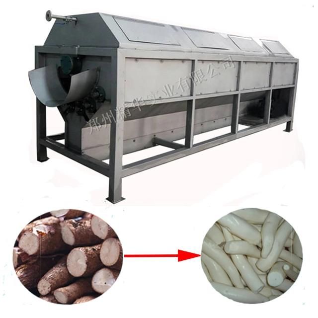 Cassava Flour Making Machine Customized Stainless Steel Cassava Peeler Peeling Production Line