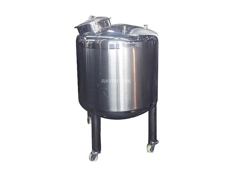 Food Grade Move Tank Portable Tank Stainless Steel Tank with Wheels