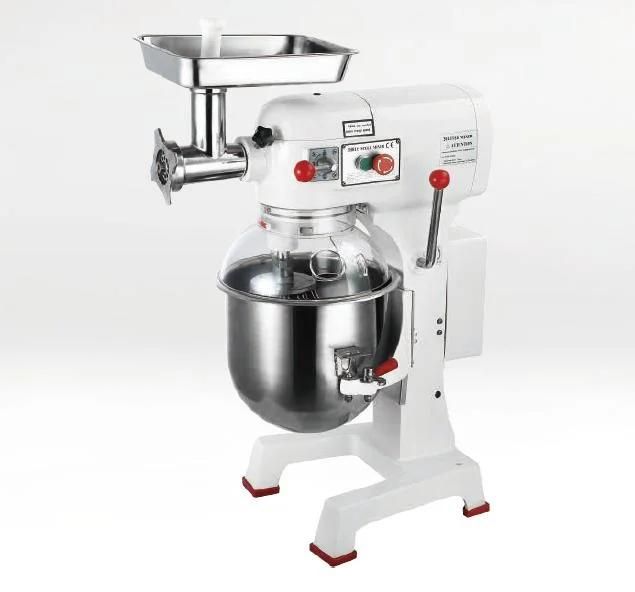 Hongling Bakery Machine 30L 7kg Planetary Food Mixer with Meat Mince