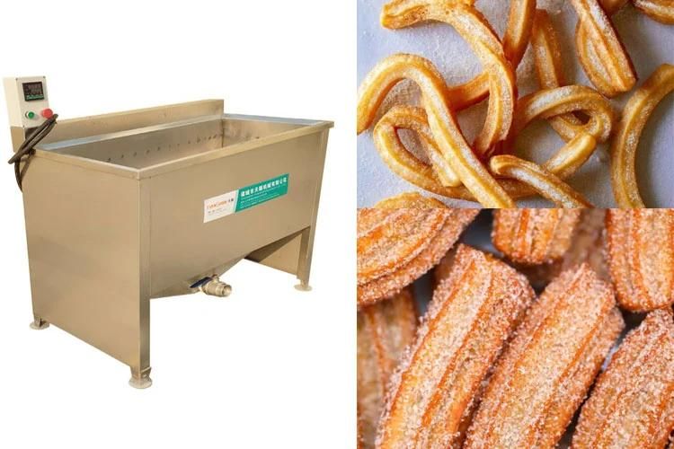 Oil Fryer Machinery Dessert Snack Batch Fryer Churros Frying Machine