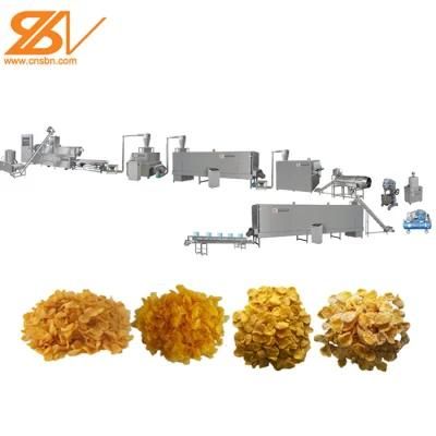 Automatic Baked Corn Flakes Puffing Extruder Machine