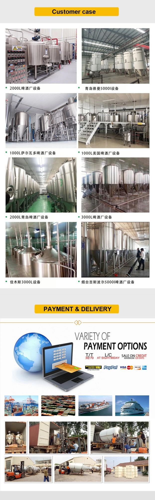 3bbl 5bbl 10bbl 300L 500L 1000L Beer Brewing Brewery Manufacturing Equipment