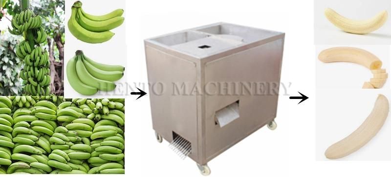 Industrial High Speed Single Feed Inlet Green Banana Peeling Machine / Double Feed Inlet Green Banana Peeling Machine