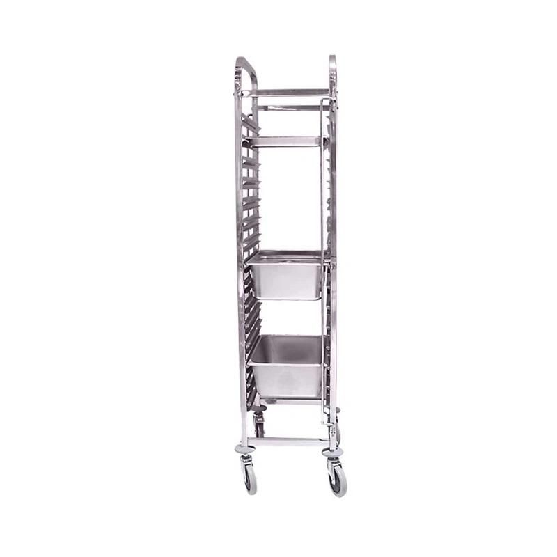 Bakery Cooling Rack Baking Tray Trolley with 15 Trays