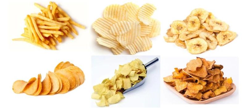 Electric Potato French Fries Crisp Potato Flakes Chips Making Production Line