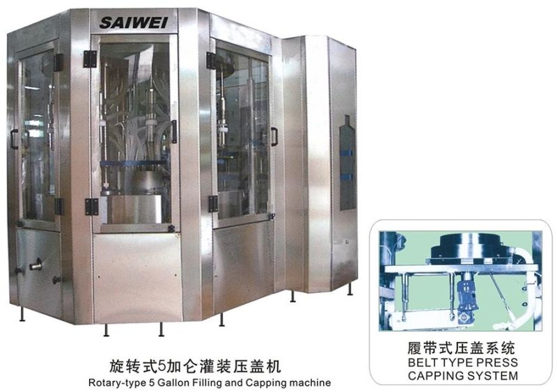 5 Gallon Bottle Filling Machine / Bottle Washing Filling Capping Machine