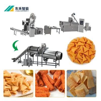 Bugles Food Machines Extruded Fried Snack Food Corn Bugles Chips Making Machine