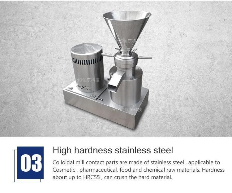 Fried Peanut Groundnut Grinding Colloid Mill Peanut Butter Making Machine