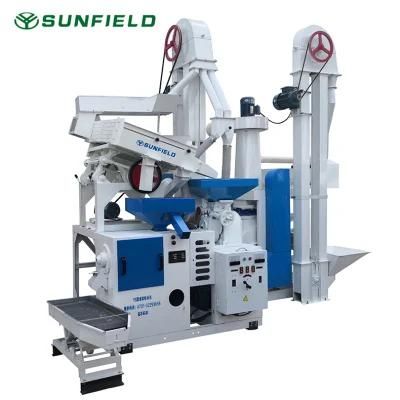 6ln-15/15SD Small Auto Combined Rice Paddy Mill Processing Machine