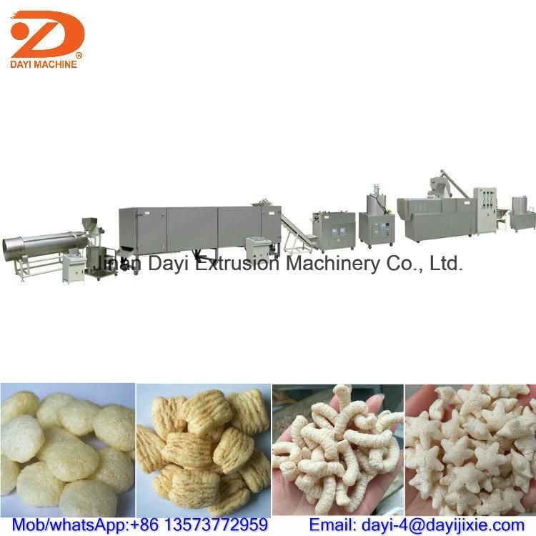 Automatic Extrusion Puffed Corn Snacks Food Machine Processing Line