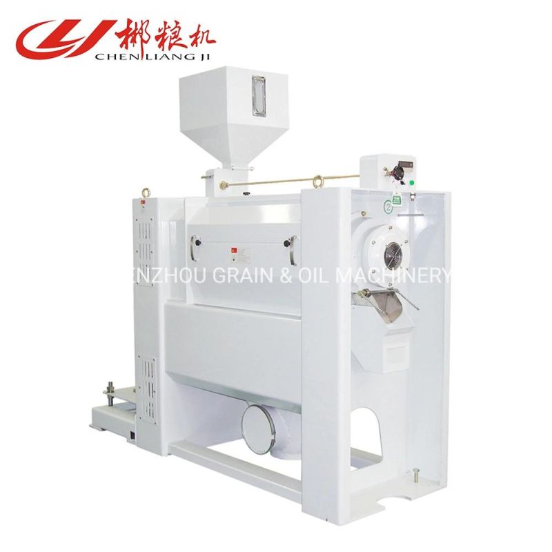 Clj Hot Sale Rice Mlling and Whitening Machine Mnsw Horizontal Emery Roller Rice Whitener Machine