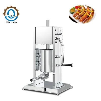 5L Vertical Stainless Steel Sausage Filler Stuffer Manual Sausage Making Machine