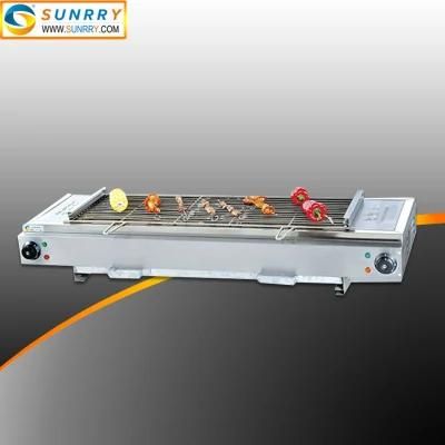 Stainless Steel Barbecue Grill with Lava Rock Electric Barbecue Grill