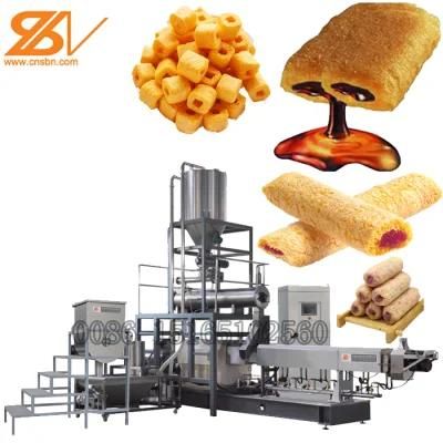 Cheese Corn Puffs Plant Cheese Puff Snack Food Processing Maker Extruder Machinery