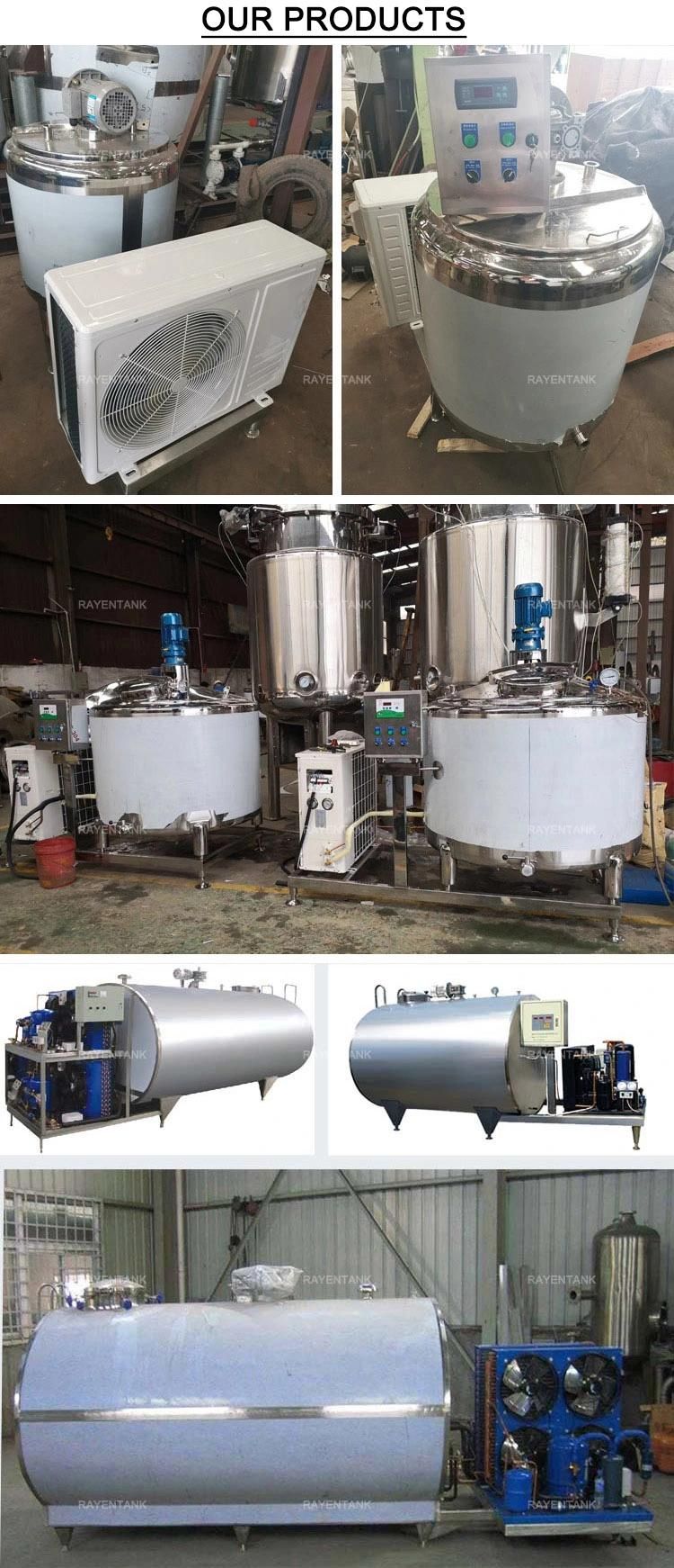 Sanitary Stainless Steel 500 Liter Milk Cooling Tank