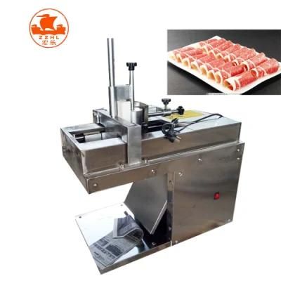 Frozen Mutton Cutting Sheep Meat Slicing Machine/Beef Rolls Slicer Cutter