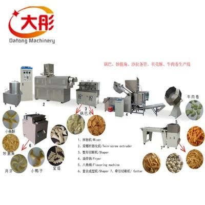 Single Screw Extruder for Pellet &amp; Frying Snacks