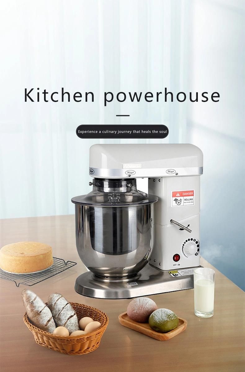 Commercial Bakery Equipment 5L 7L 10 Liter Cake Planetary Mixer Bakery Machines Commercial Kitchen Cream Stand Food Mixers