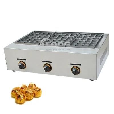 Wholesale Factory Price Gas Type 3 Plates Commercial Takoyaki Machine LPG Fish Ball Grill ...