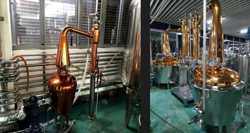 500L 1000L Industrial Use Gin Rum Fruit Spirits Distillation Plant