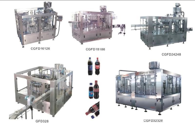 Automatic Bottle Carbonated Drink Beverage Filling Packing Machine Production Line